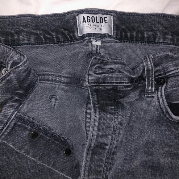 AGOLDE grey straight leg jeans - Picture 4 of 5